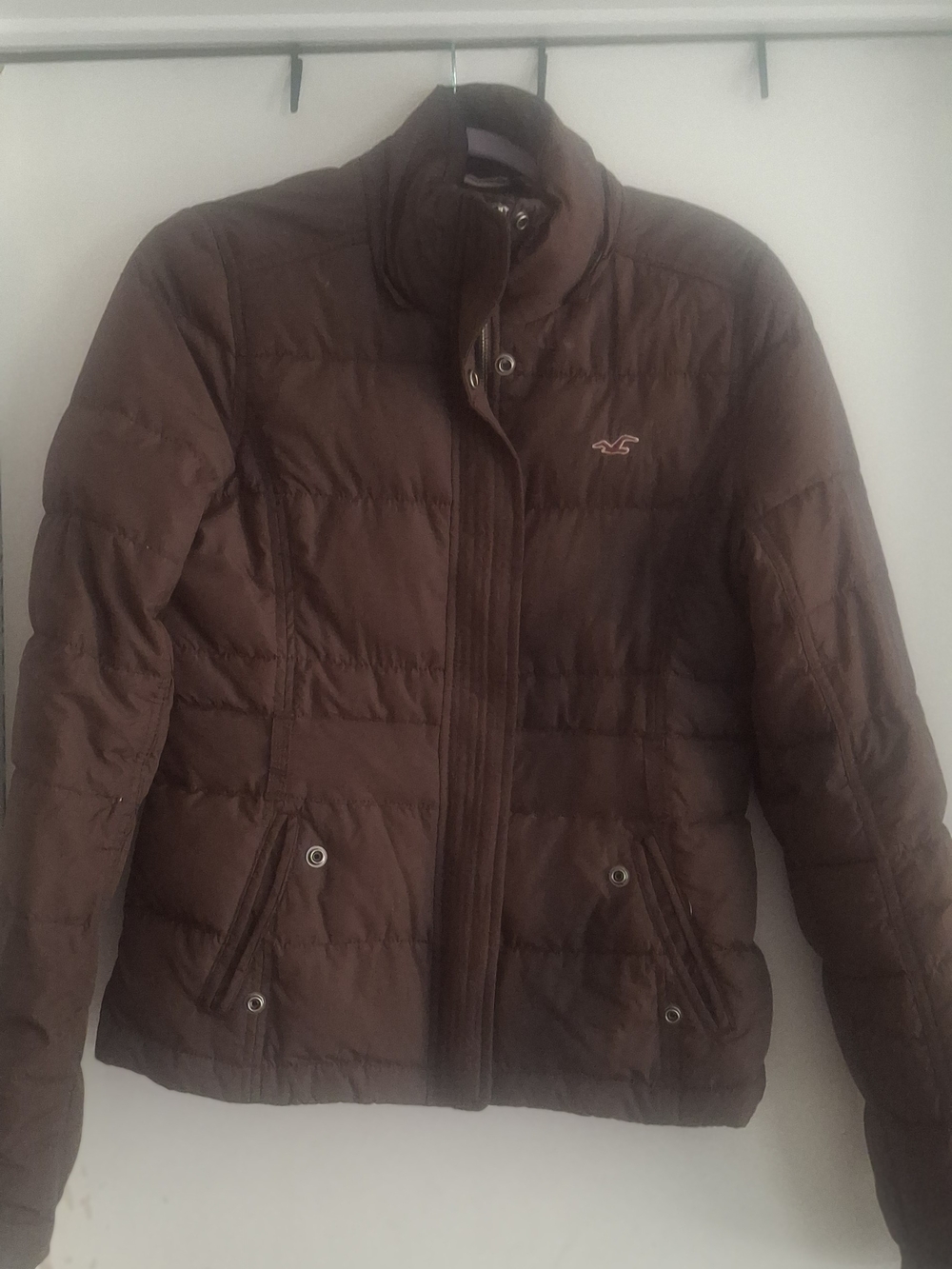 Hollister Brown Quilted Puffer Jacket - Women's